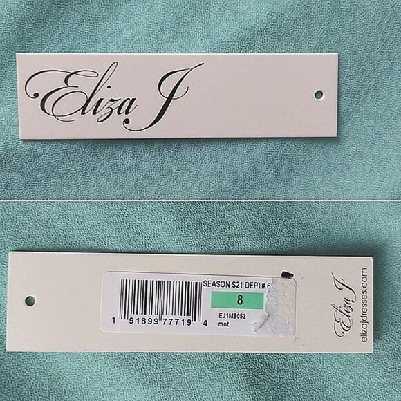 Eliza J Mint Faux-Wrap Ruffled Maxi Dress - Picture 10 of 16